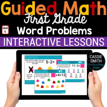 Preview of 1st Grade Math Word Problems 1.OA.1 1.OA.2 - Digital Math Activities Resources