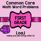 1st Grade Math Word Problems Common Core 1oa1 1.oa.1