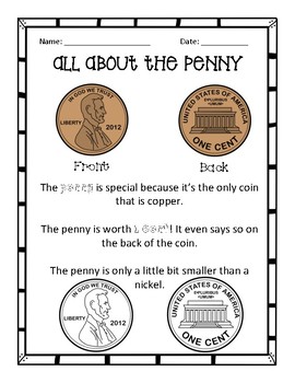 1st Grade - Money - Extra Practice Worksheets by Stacey Payne | TpT