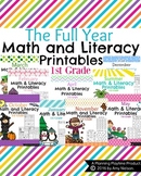 1st Grade Math and Literacy Printables - The Full Year Bundle