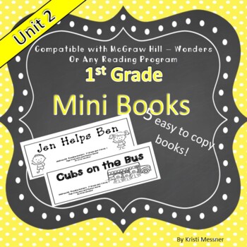 Preview of 1st Grade Unit 2 Wonders Compatible Mini Books Plus Distance Learning