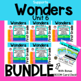 1st Grade Wonders Reading Unit 6 Literacy Centers Bundle With Boom Card Bonus