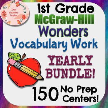 Preview of 1st Grade McGraw-Hill Wonders VOCABULARY WORD WORK BUNDLE!!