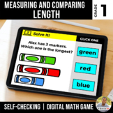 1st Grade Measuring and Comparing Length Digital Math Game