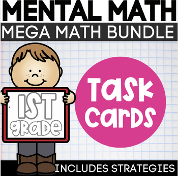 Preview of Mental Math Task Cards MEGA Bundle