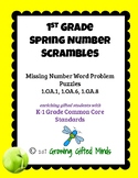 1st Grade Missing Number Word Problem Challenges