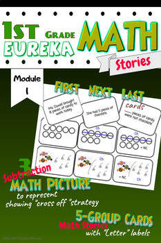 Preview of 1st Grade Module 1 Eureka Math Stories (RTI Option) 1.OA.1