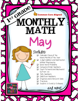 Preview of 1st Grade Monthly Math for May