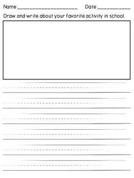 1st Grade Monthly Writing Pages by DH Kids | Teachers Pay Teachers