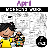 1st Grade Morning Work | April Worksheets