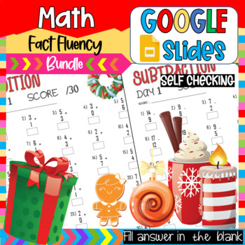 Preview of 1st Grade Morning Work December, First Grade Worksheets | Addition & Subtraction