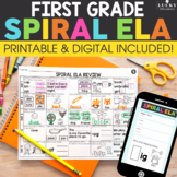 1st Grade Morning Work | ELA Spiral Review Bundle | Print 