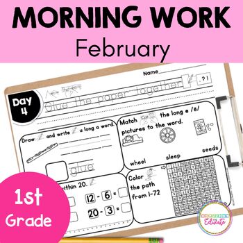 Preview of 1st Grade Morning Work- February