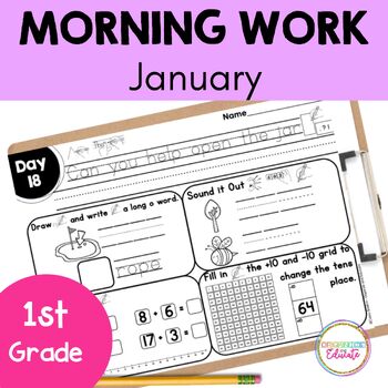 Preview of 1st Grade Morning Work- January