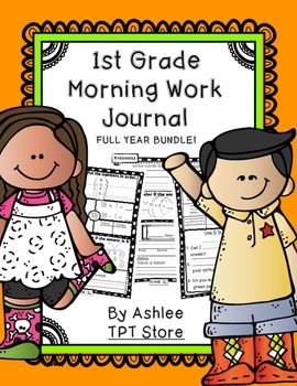 Preview of 1st Grade Morning Work Journal Full Year Set [40 weeks]