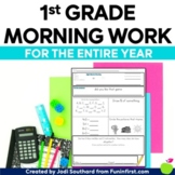1st Grade Morning Work | Math & Reading Review Morning Wor