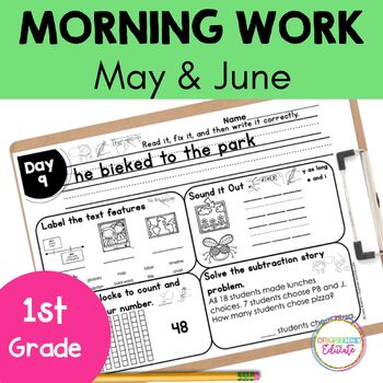 Preview of 1st Grade Morning Work- May/June