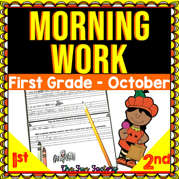 Preview of 1st Grade Morning Work - October Morning Work - Morning Work for 1st 2nd Grades