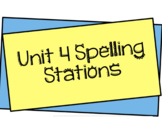 MyView Unit 4 Spelling Stations (1st)