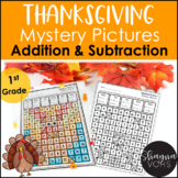 Thanksgiving Mystery Pictures Addition and Subtraction