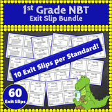 1st Grade NBT Exit Slips/Tickets ★ Number & Operations in 