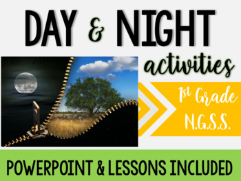 Preview of Day and Night Objects in the Sky Lessons & PowerPoint: 1st Grade Science NGSS