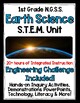 1st Grade NGSS Earth Science STEM Curriculum UNIT with Engineering!! (1 ...