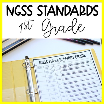 Preview of 1st Grade NGSS Standards Checklist - Planning Organizing Science Teacher Binder