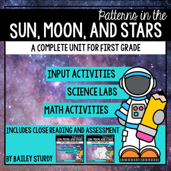 Preview of 1st Grade NGSS™ Sun Moon Stars Space Unit