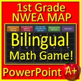 1st Grade NWEA Map Bilingual Math: Juego de ingles y español Spanish + English