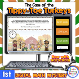 1st Grade Narrated Digital Math Mystery Thanksgiving Math 