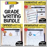 1st Grade Narrative Opinion Informative Writing Bundle - printable & digital