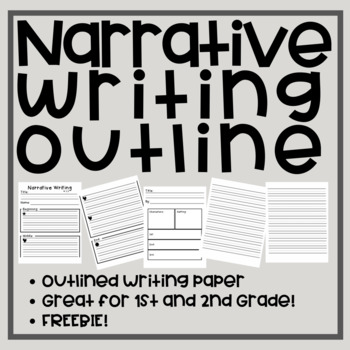 Preview of FREEBIE!! Narrative Writing Pages - Ist and 2nd Grade!