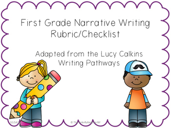 Preview of 1st Grade Narrative Writing Rubric/Checklist (Adapted from Lucy Calkin)