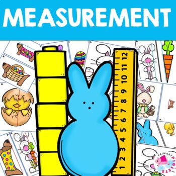 Preview of Easter NonStandard & Standard Measurement Measuring Length Math Center