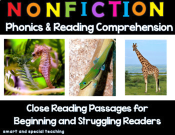 Preview of 1st Grade Nonfiction Phonics Reading  | Digital & Printable | Distance Learning 