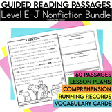 1st Grade Nonfiction Reading Passages | Level E-J Bundle |