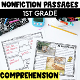 1st Grade Nonfiction Reading Comprehension Passages and Qu