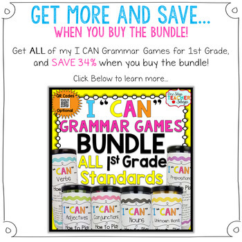 1st Grade Grammar Game Common Nouns Proper Nouns Possessive Nouns