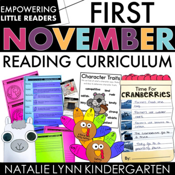Preview of 1st Grade November Interactive Read Aloud Lessons | Empowering Little Readers