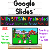 1st Grade Number Sense Bundle for Google Slides and SEESAW