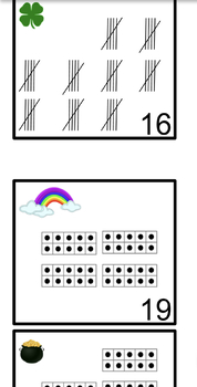 Preview of 1st Grade Number Talk Calendar Cards - March
