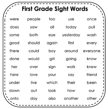 1st Grade OG Sight Word Worksheets- Orton Gillingham Print and Go Sight ...
