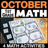 1st Grade October Math Centers, Activities, Crafts, Mornin