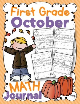 Preview of 1st Grade October Math Journal