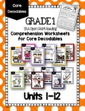 1st Grade Open Court Reading Decodable Worksheets: Units 1-12