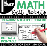 1st Grade Operations & Algebraic Thinking Exit Tickets (Ex