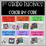 1st Grade Phonics Color by Code