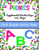 1st Grade Phonics Entire Year 100 Lessons Supplemental Pages