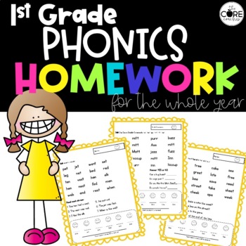 phonics homework 1st grade